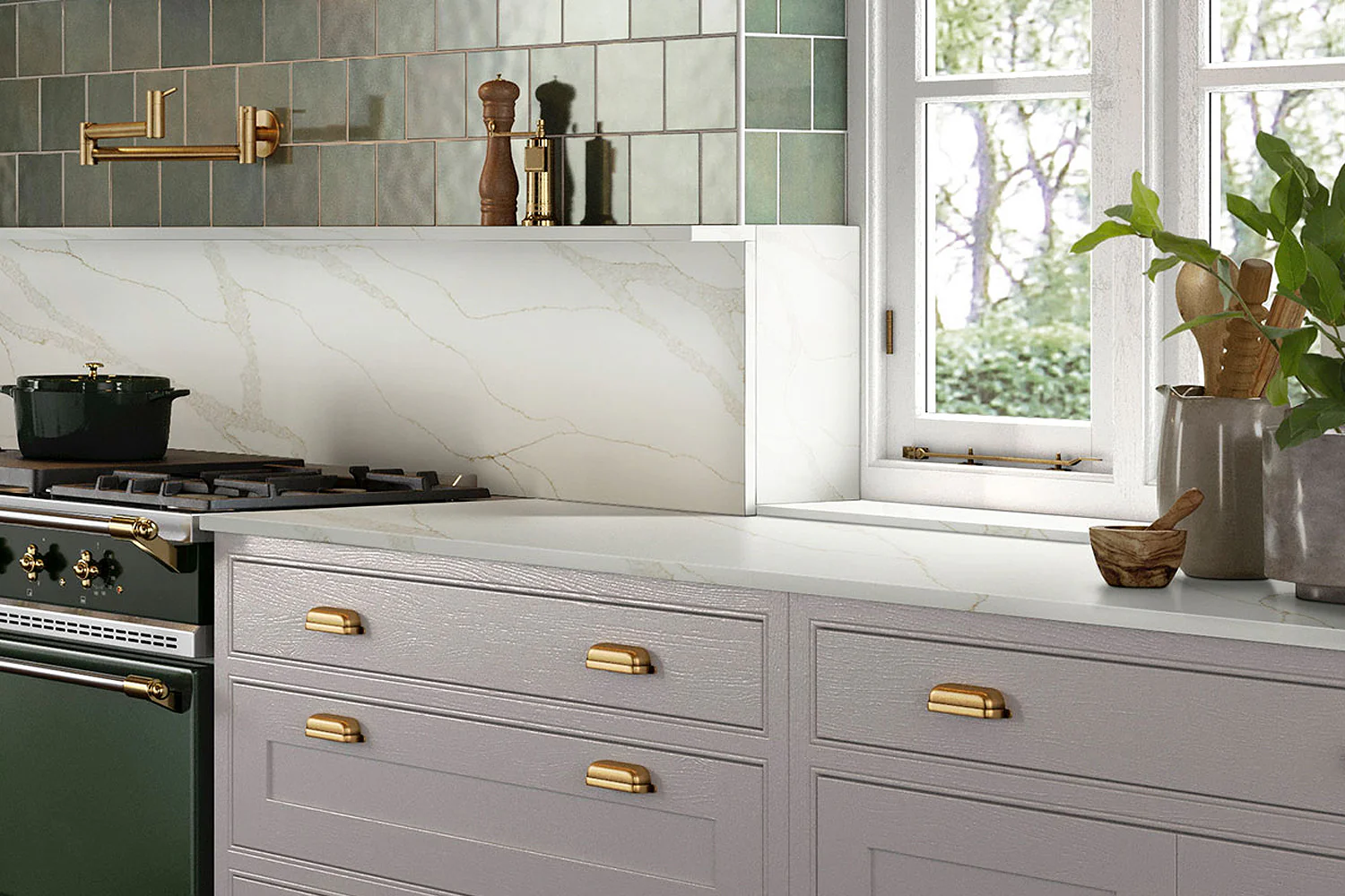 Corsica Pearl Calacatta Jolie Quartz 3cm - Image 4