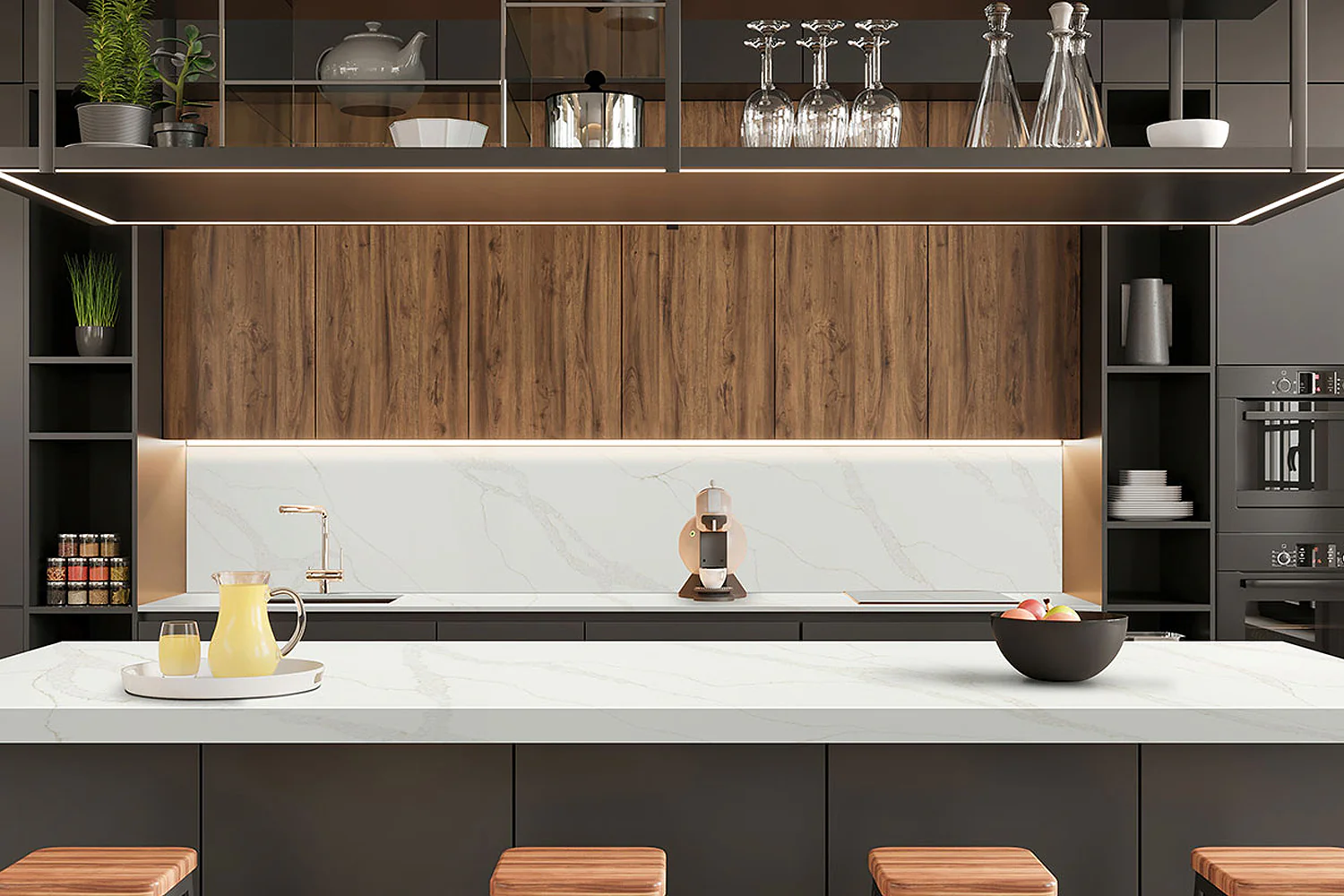 Corsica Pearl Calacatta Jolie Quartz 3cm - Image 6